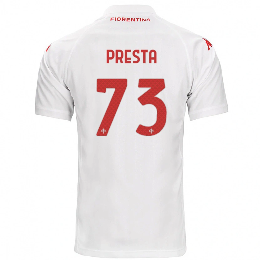 Danxen Herren Francesco Presta #73 Weiß Auswärtstrikot Trikot 2024/25 T-Shirt