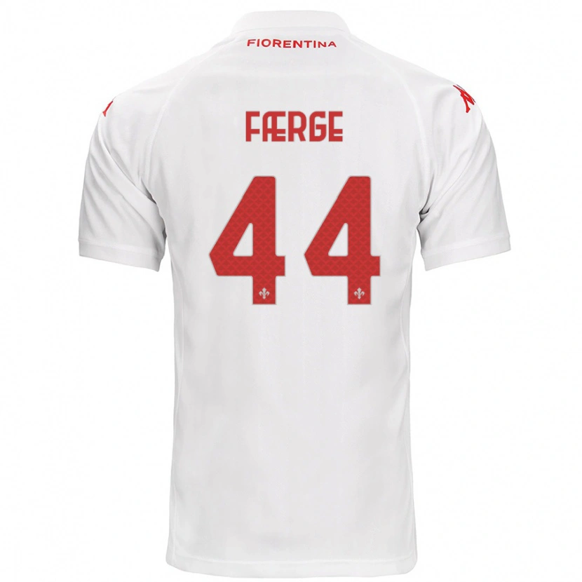 Danxen Herren Emma Færge #44 Weiß Auswärtstrikot Trikot 2024/25 T-Shirt