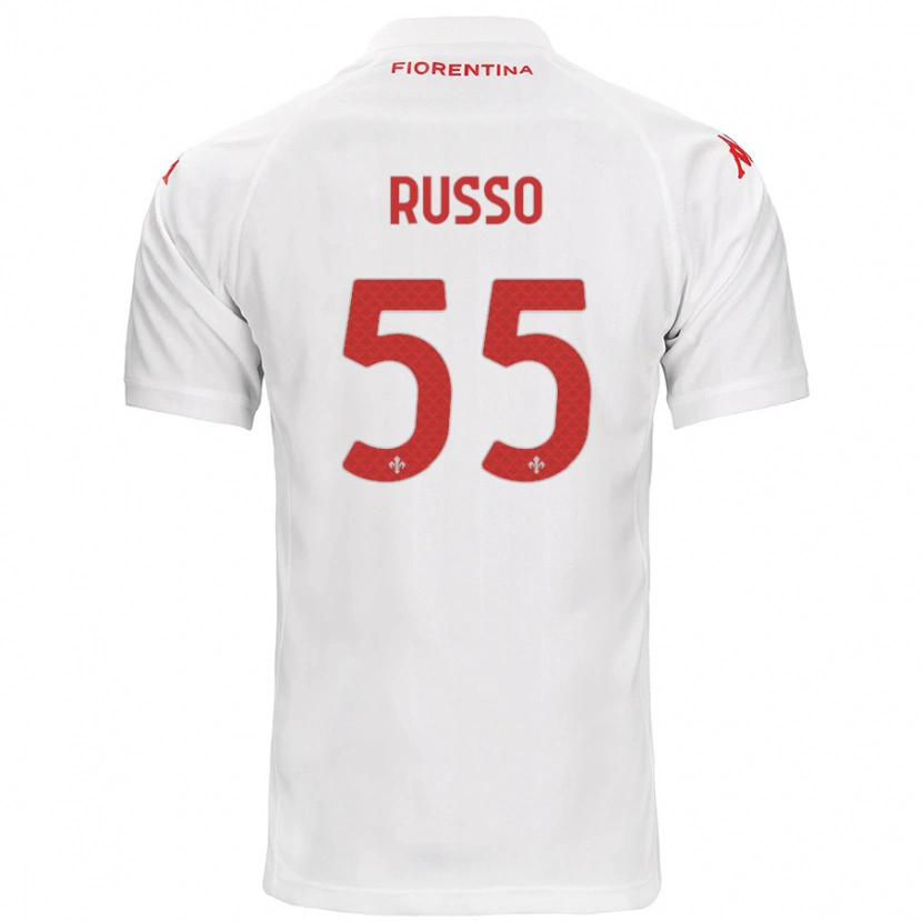 Danxen Herren Federica Russo #55 Weiß Auswärtstrikot Trikot 2024/25 T-Shirt