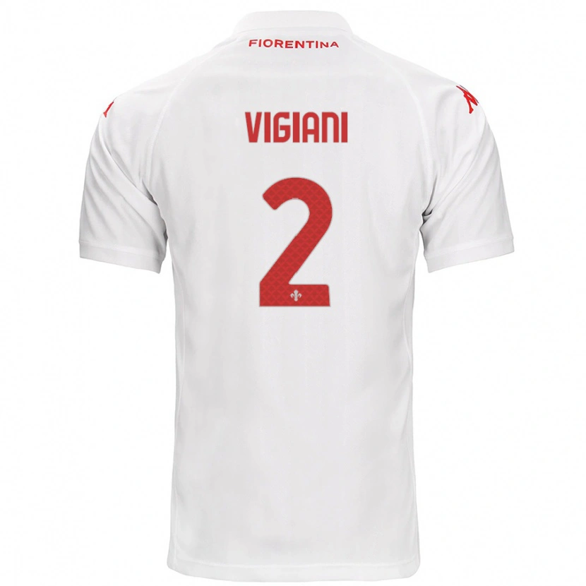 Danxen Herren Lorenzo Vigiani #2 Weiß Auswärtstrikot Trikot 2024/25 T-Shirt