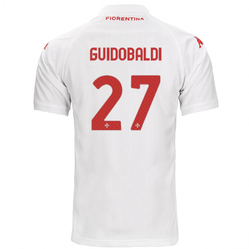 Danxen Herren Filippo Guidobaldi #27 Weiß Auswärtstrikot Trikot 2024/25 T-Shirt