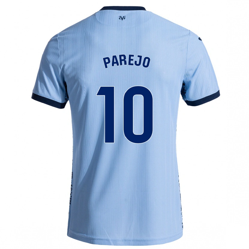Danxen Herren Dani Parejo #10 Himmelblau Auswärtstrikot Trikot 2024/25 T-Shirt