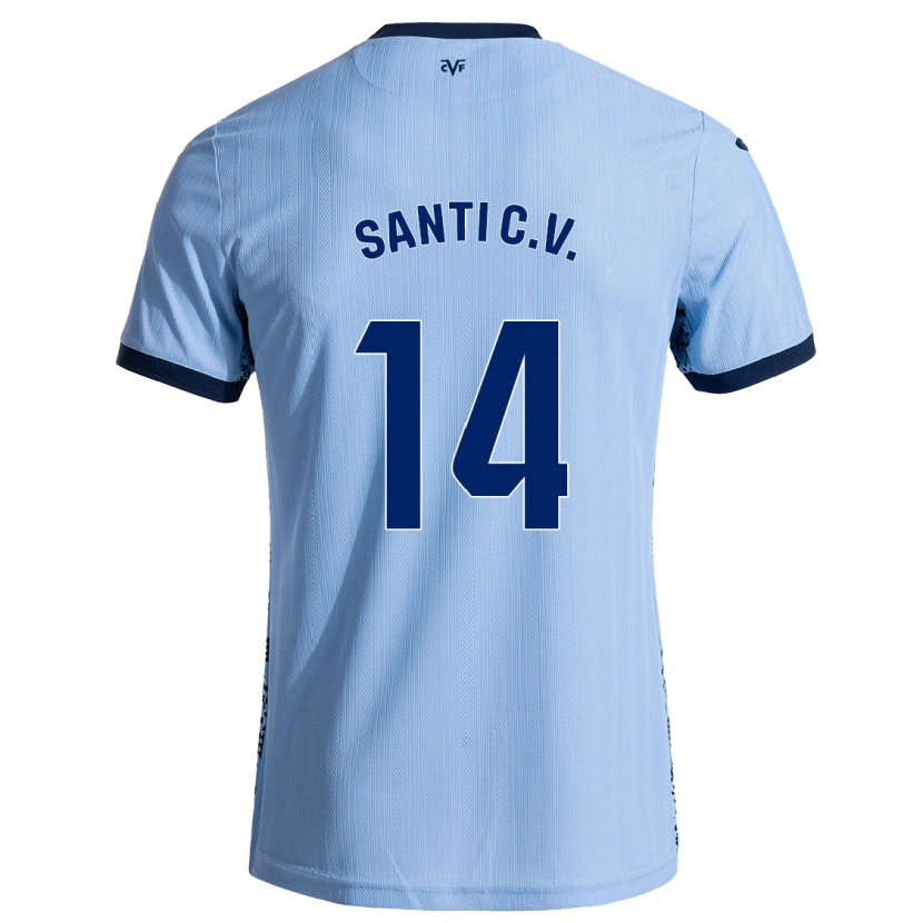 Danxen Herren Santi Comesaña #14 Himmelblau Auswärtstrikot Trikot 2024/25 T-Shirt