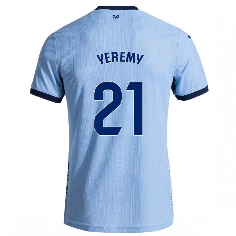 Danxen Herren Yéremy Pino #21 Himmelblau Auswärtstrikot Trikot 2024/25 T-Shirt