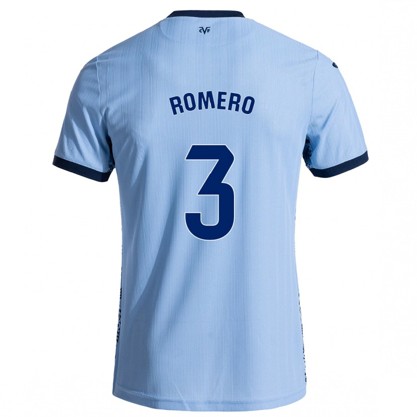 Danxen Herren Cristo Romero #3 Himmelblau Auswärtstrikot Trikot 2024/25 T-Shirt