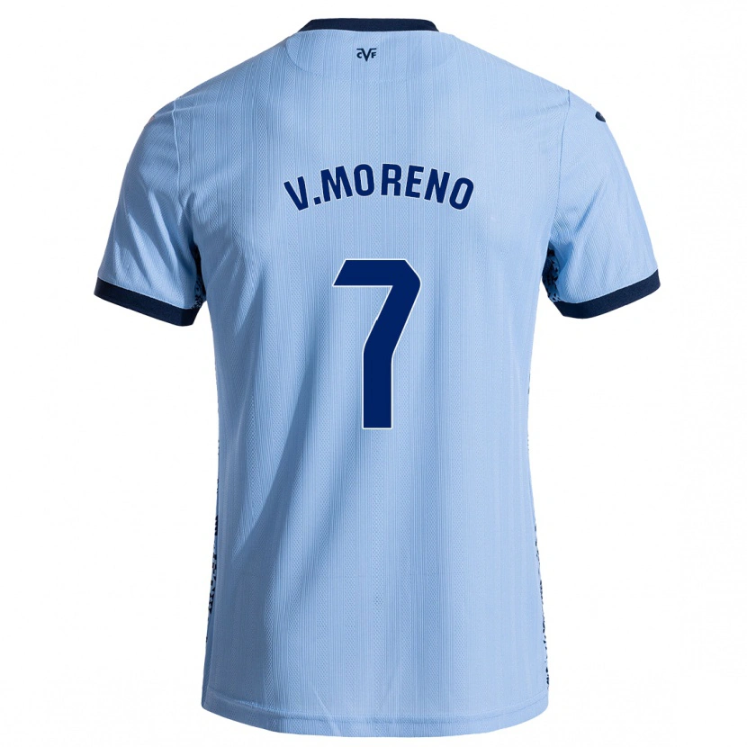 Danxen Herren Víctor Moreno #7 Himmelblau Auswärtstrikot Trikot 2024/25 T-Shirt