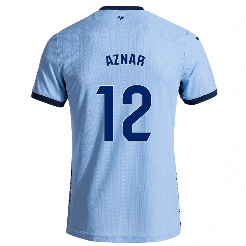 Danxen Herren Javi Aznar #12 Himmelblau Auswärtstrikot Trikot 2024/25 T-Shirt