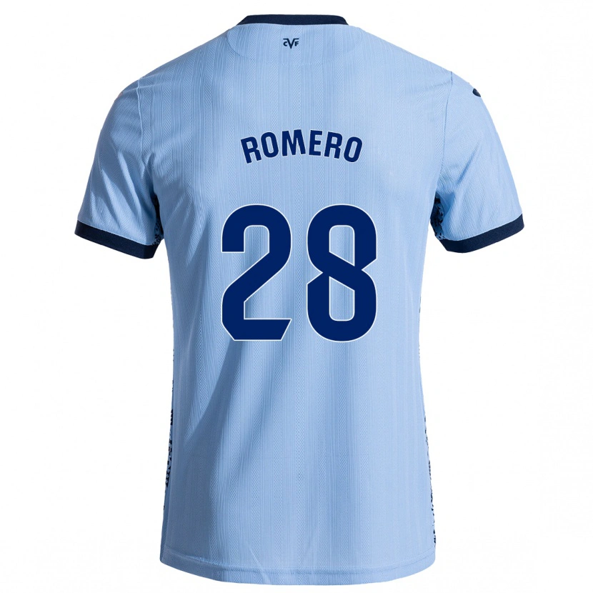 Danxen Herren María Romero #28 Himmelblau Auswärtstrikot Trikot 2024/25 T-Shirt