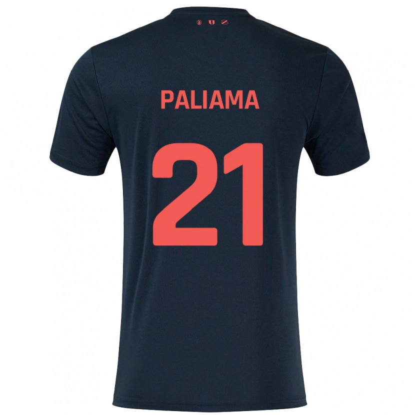 Danxen Herren Joni Paliama #21 Schwarz Rot Auswärtstrikot Trikot 2024/25 T-Shirt