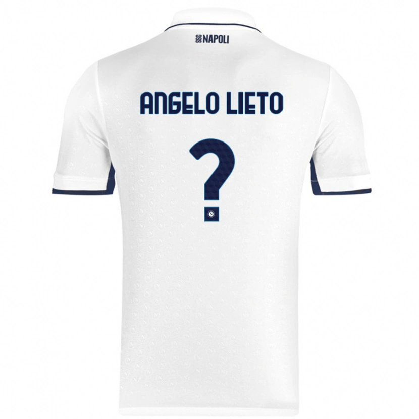 Danxen Herren Angelo Lieto #0 Weiß Königsblau Auswärtstrikot Trikot 2024/25 T-Shirt