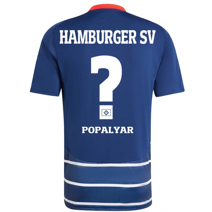 Danxen Herren Omer Popalyar #0 Dunkelblau Auswärtstrikot Trikot 2024/25 T-Shirt