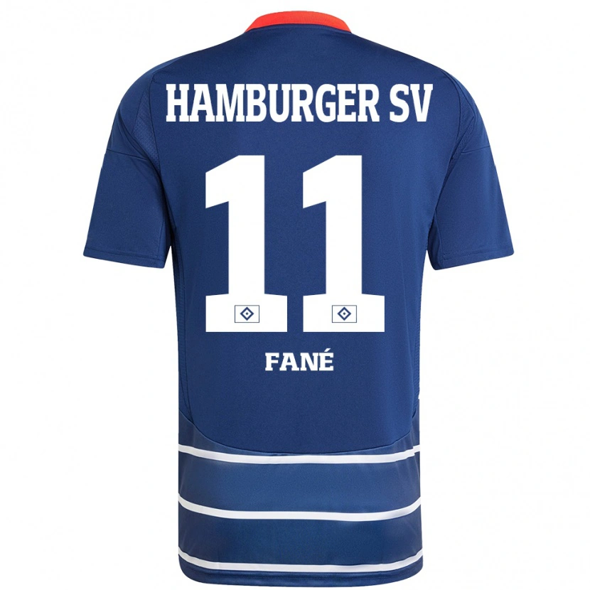 Danxen Herren Sidi Fané #11 Dunkelblau Auswärtstrikot Trikot 2024/25 T-Shirt