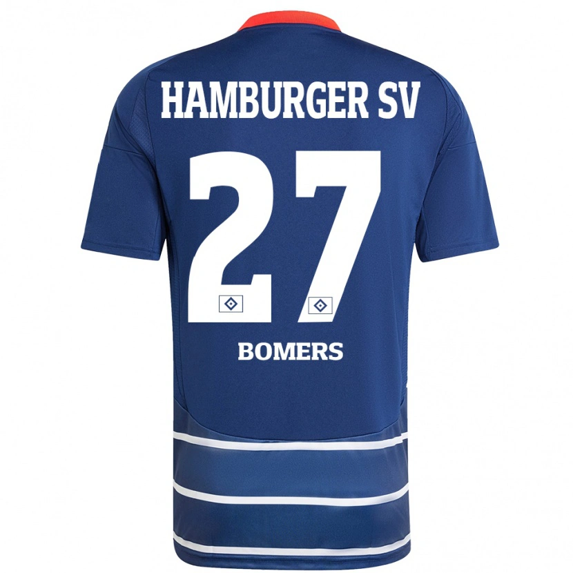 Danxen Herren Henrik Bomers #27 Dunkelblau Auswärtstrikot Trikot 2024/25 T-Shirt