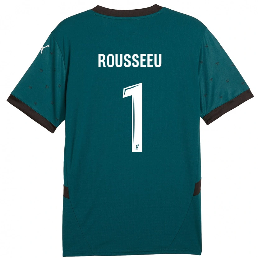 Danxen Herren Justine Rousseeu #1 Dunkelgrün Auswärtstrikot Trikot 2024/25 T-Shirt