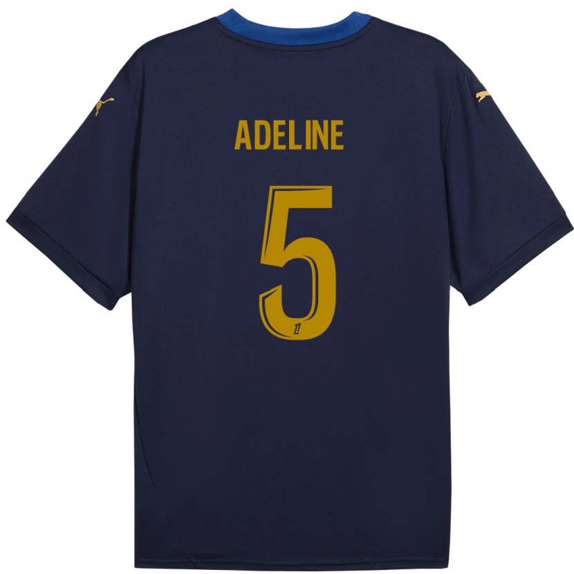 Danxen Herren Martin Adeline #5 Marineblau Gold Auswärtstrikot Trikot 2024/25 T-Shirt