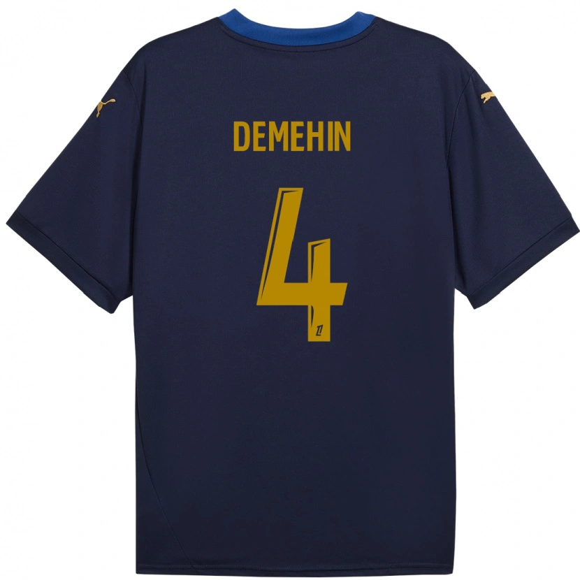 Danxen Herren Oluwatosin Demehin #4 Marineblau Gold Auswärtstrikot Trikot 2024/25 T-Shirt