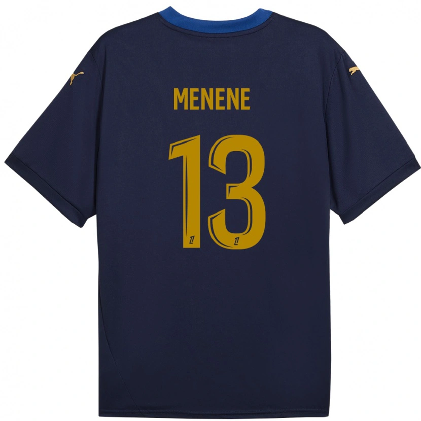 Danxen Herren Meyong Menene #13 Marineblau Gold Auswärtstrikot Trikot 2024/25 T-Shirt