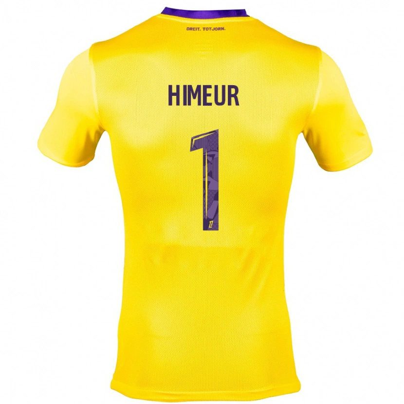 Danxen Herren Thomas Himeur #1 Gelb Lila Auswärtstrikot Trikot 2024/25 T-Shirt