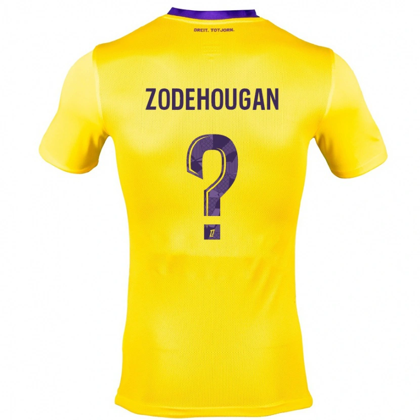 Danxen Herren Yanis Zodehougan #0 Gelb Lila Auswärtstrikot Trikot 2024/25 T-Shirt