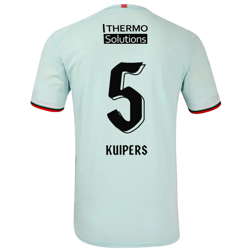 Danxen Herren Bas Kuipers #5 Hellgrün Auswärtstrikot Trikot 2024/25 T-Shirt