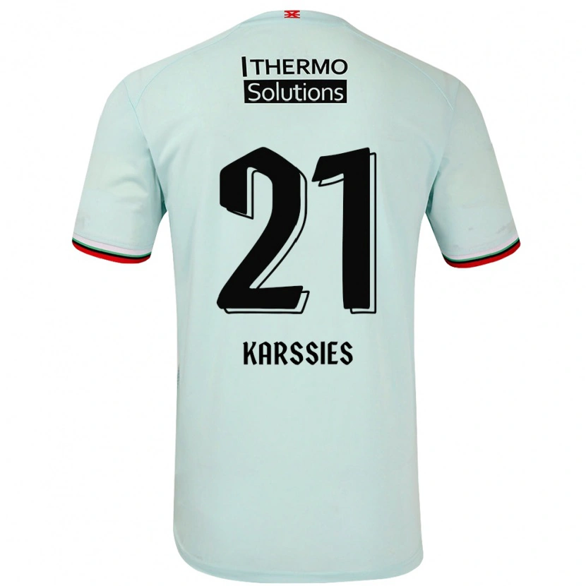 Danxen Herren Sam Karssies #21 Hellgrün Auswärtstrikot Trikot 2024/25 T-Shirt