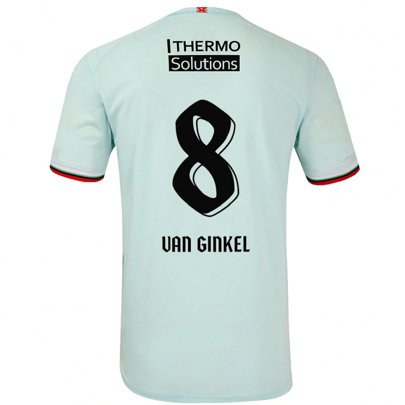 Danxen Herren Danique Van Ginkel #8 Hellgrün Auswärtstrikot Trikot 2024/25 T-Shirt
