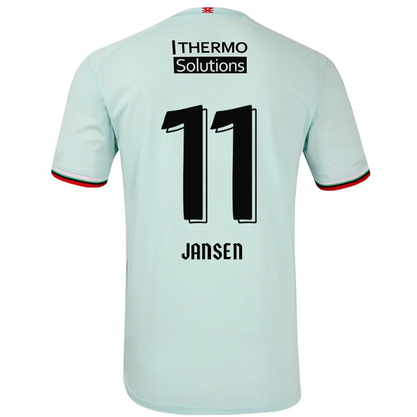 Danxen Herren Renate Jansen #11 Hellgrün Auswärtstrikot Trikot 2024/25 T-Shirt