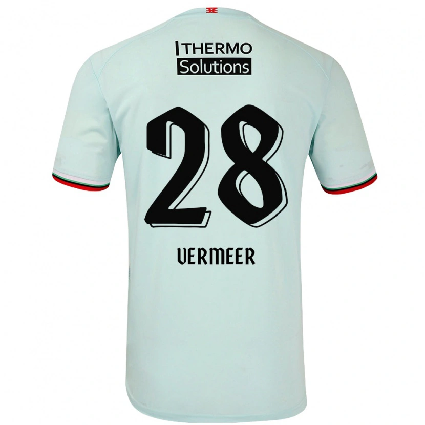 Danxen Herren Sofie Vermeer #28 Hellgrün Auswärtstrikot Trikot 2024/25 T-Shirt