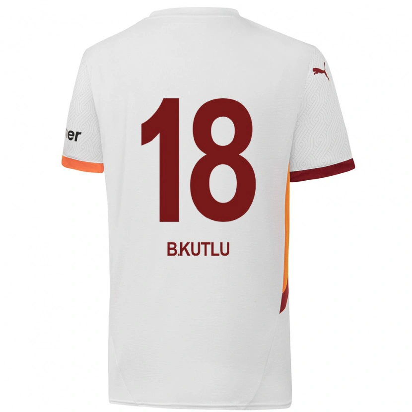 Danxen Herren Berkan Kutlu #18 Weiß Gelb Rot Auswärtstrikot Trikot 2024/25 T-Shirt