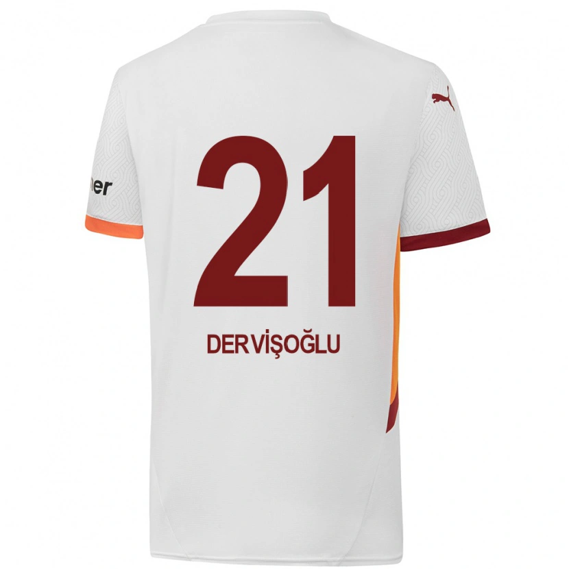 Danxen Herren Halil Dervişoğlu #21 Weiß Gelb Rot Auswärtstrikot Trikot 2024/25 T-Shirt
