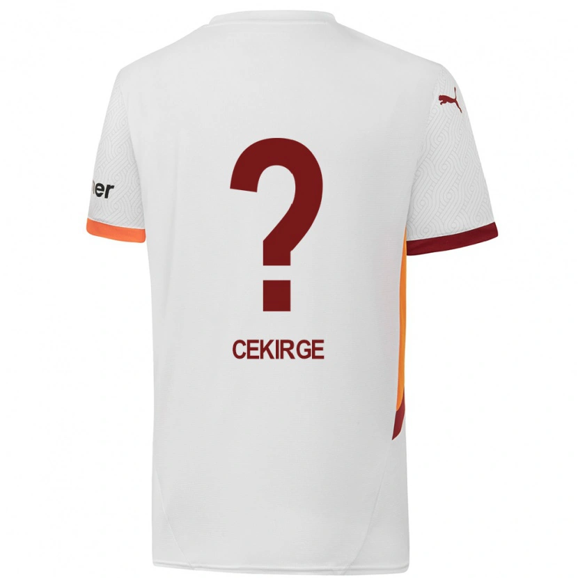 Danxen Herren Yasin Çekirge #0 Weiß Gelb Rot Auswärtstrikot Trikot 2024/25 T-Shirt
