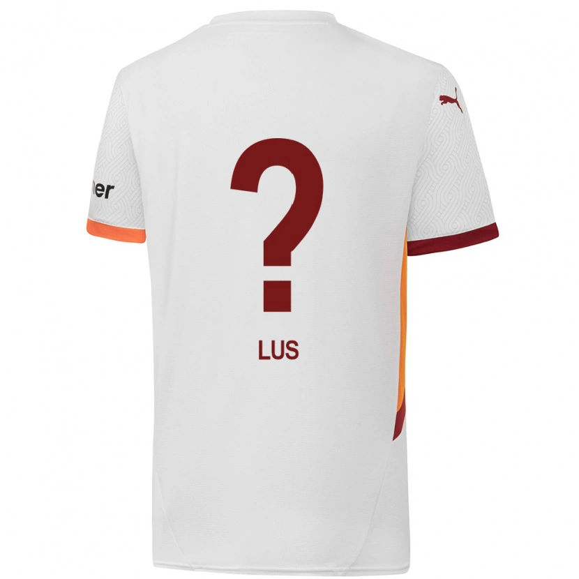 Danxen Herren Berat Luş #0 Weiß Gelb Rot Auswärtstrikot Trikot 2024/25 T-Shirt
