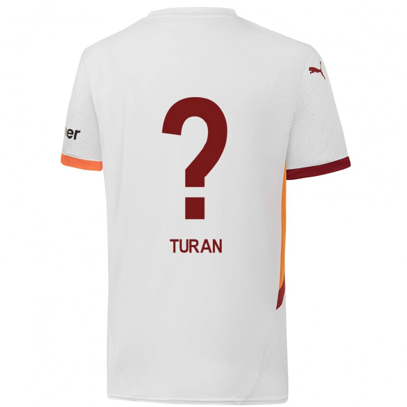 Danxen Herren Hasan Turan #0 Weiß Gelb Rot Auswärtstrikot Trikot 2024/25 T-Shirt