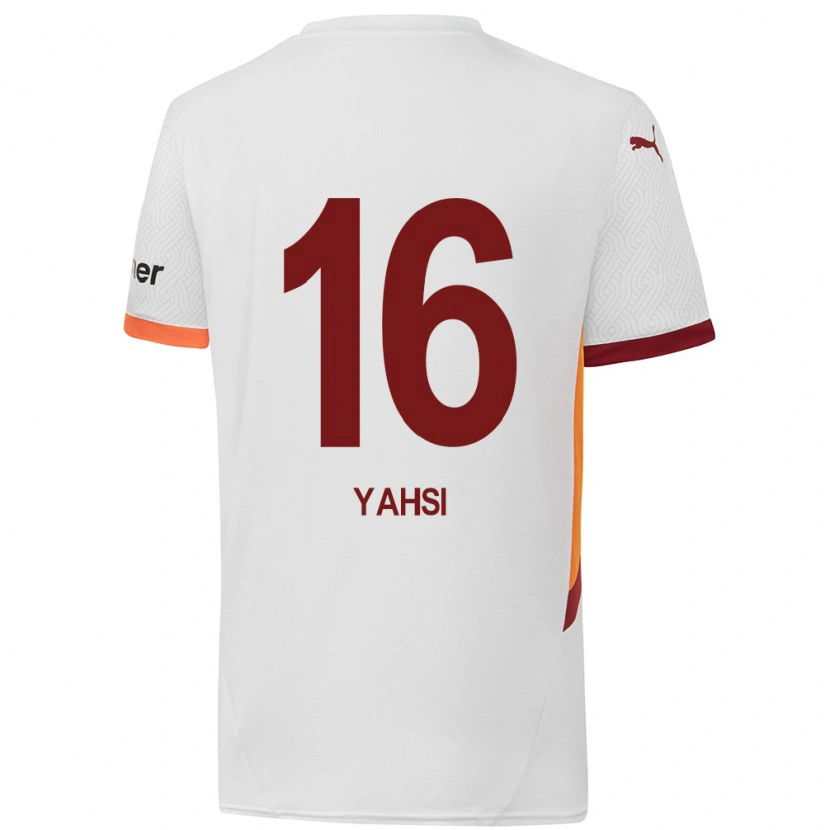 Danxen Herren İsmail Yahşi #16 Weiß Gelb Rot Auswärtstrikot Trikot 2024/25 T-Shirt