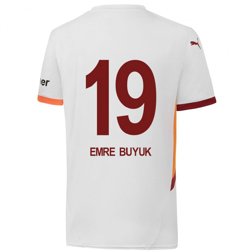 Danxen Herren Enes Emre Büyük #19 Weiß Gelb Rot Auswärtstrikot Trikot 2024/25 T-Shirt