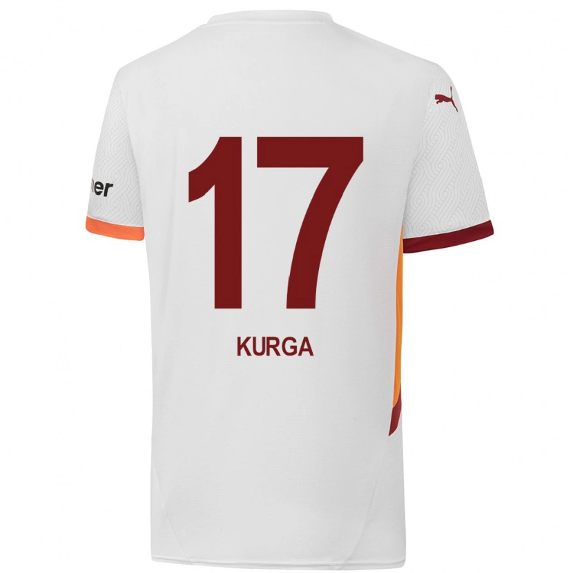 Danxen Herren Handan Kurğa #17 Weiß Gelb Rot Auswärtstrikot Trikot 2024/25 T-Shirt