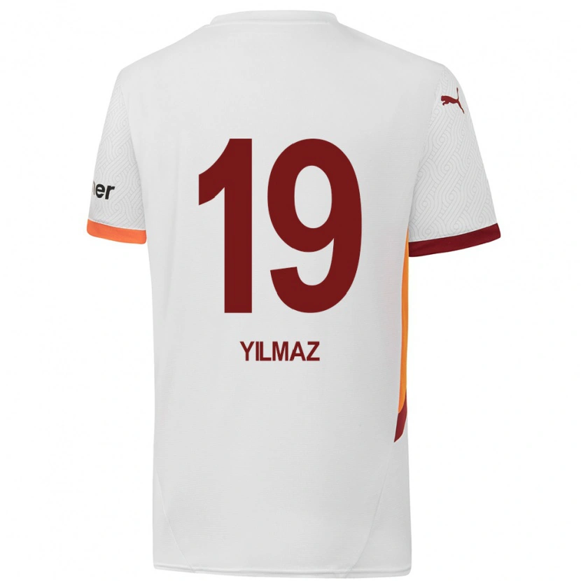 Danxen Herren Zehra Yılmaz #19 Weiß Gelb Rot Auswärtstrikot Trikot 2024/25 T-Shirt