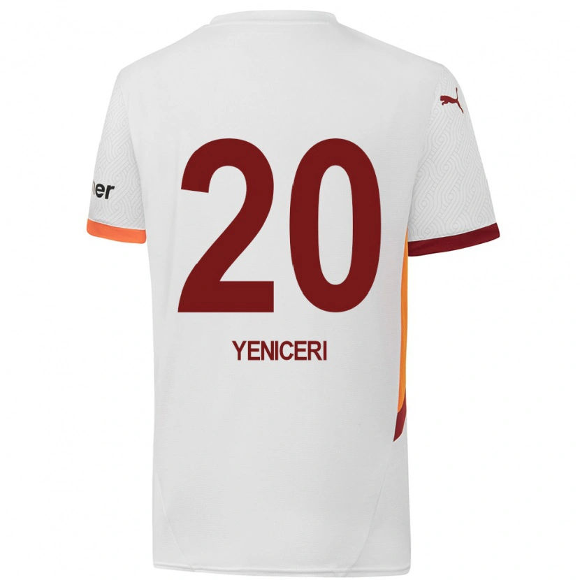 Danxen Herren Berna Yeniçeri #20 Weiß Gelb Rot Auswärtstrikot Trikot 2024/25 T-Shirt