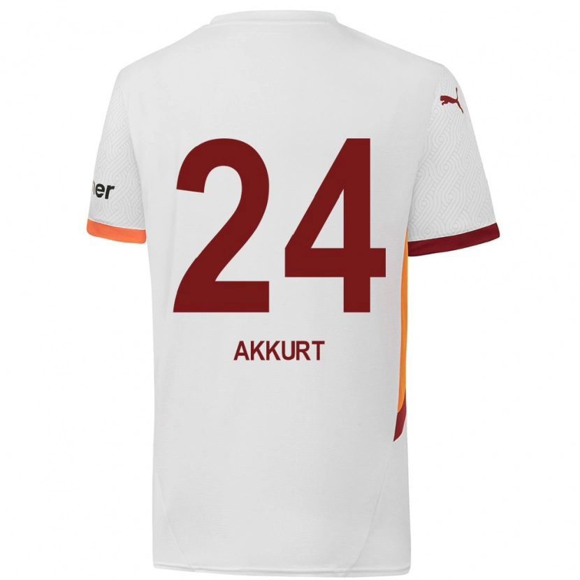 Danxen Herren Arzu Akkurt #24 Weiß Gelb Rot Auswärtstrikot Trikot 2024/25 T-Shirt