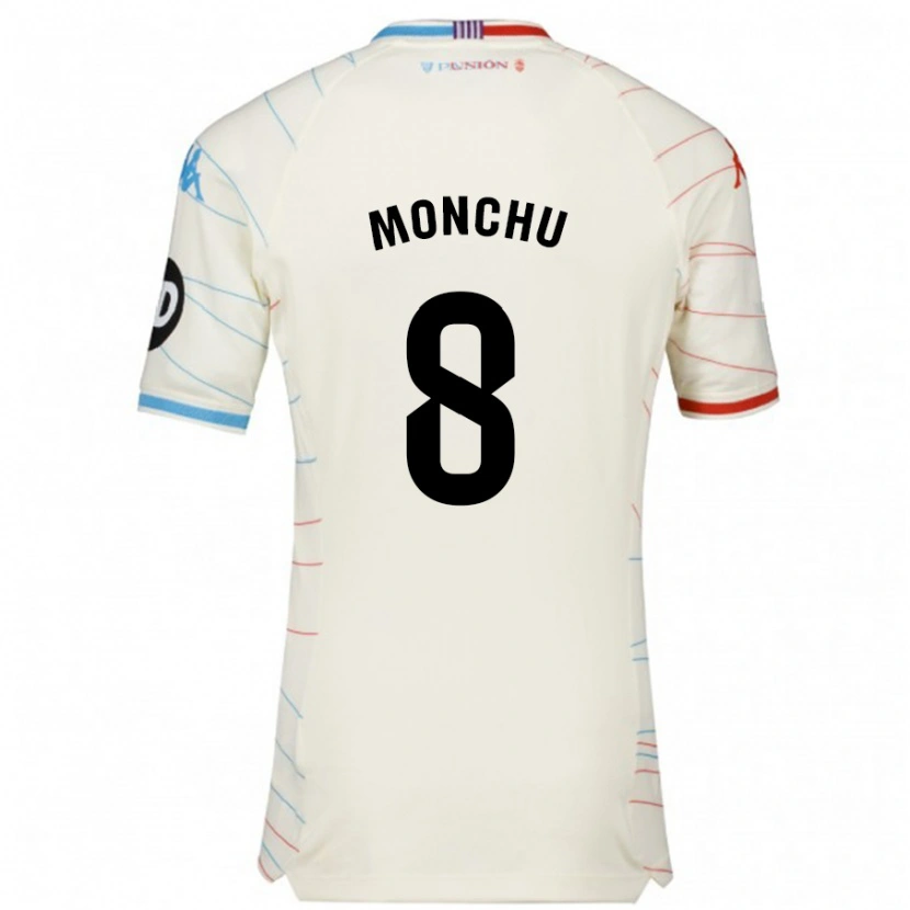 Danxen Herren Monchu #8 Weiß Rot Blau Auswärtstrikot Trikot 2024/25 T-Shirt