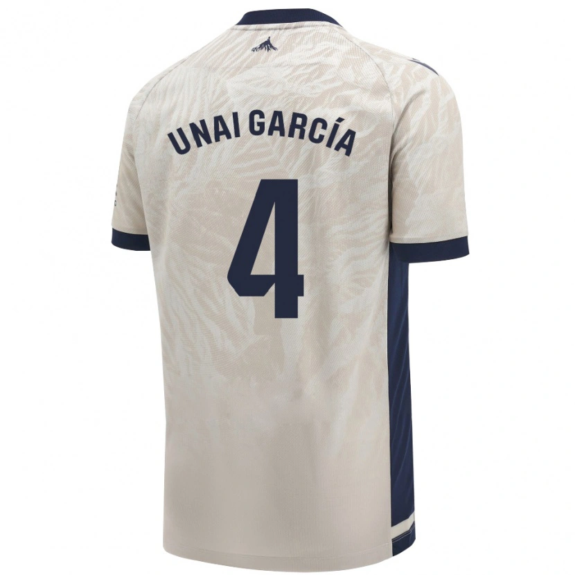 Danxen Herren Unai García #4 Hellgrau Auswärtstrikot Trikot 2024/25 T-Shirt