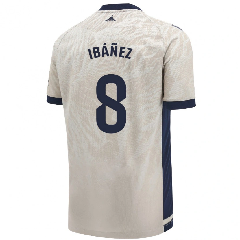 Danxen Herren Pablo Ibáñez #8 Hellgrau Auswärtstrikot Trikot 2024/25 T-Shirt