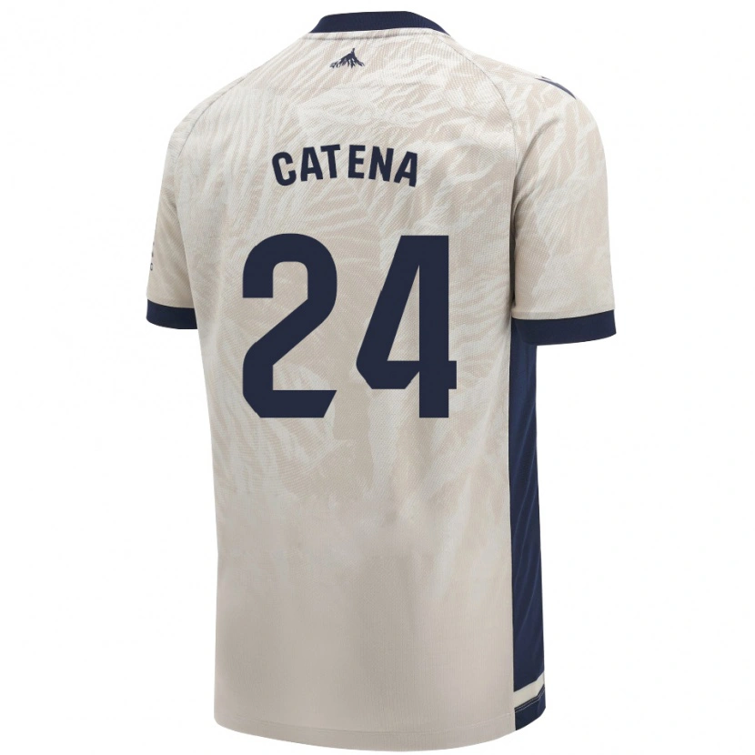Danxen Herren Alejandro Catena #24 Hellgrau Auswärtstrikot Trikot 2024/25 T-Shirt