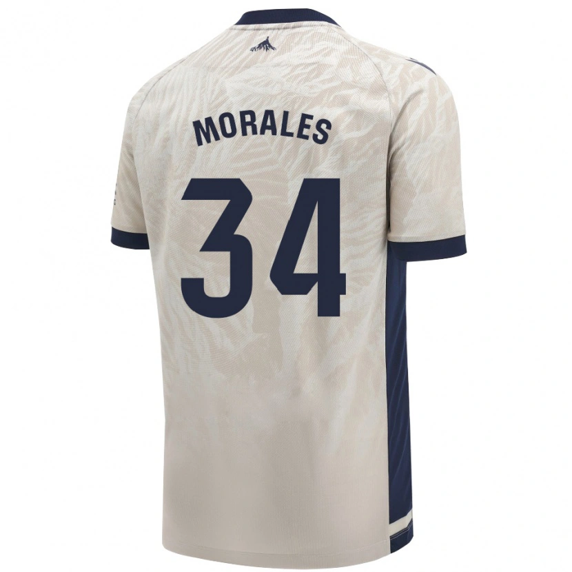 Danxen Herren Anai Morales #34 Hellgrau Auswärtstrikot Trikot 2024/25 T-Shirt