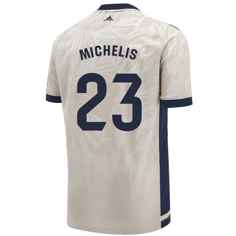Danxen Herren Nikolaos Michelis #23 Hellgrau Auswärtstrikot Trikot 2024/25 T-Shirt