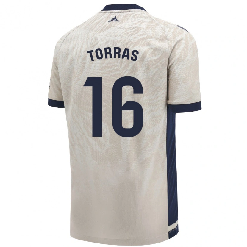 Danxen Herren Mar Torrás De Fortuny #16 Hellgrau Auswärtstrikot Trikot 2024/25 T-Shirt
