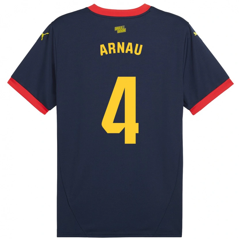 Danxen Herren Arnau Martínez #4 Marinerot Auswärtstrikot Trikot 2024/25 T-Shirt