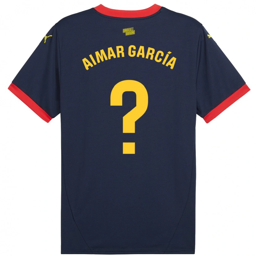 Danxen Herren Aimar García #0 Marinerot Auswärtstrikot Trikot 2024/25 T-Shirt