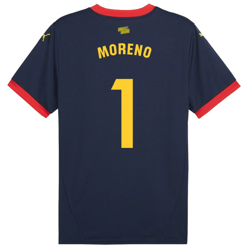 Danxen Herren Gerard Moreno #1 Marinerot Auswärtstrikot Trikot 2024/25 T-Shirt