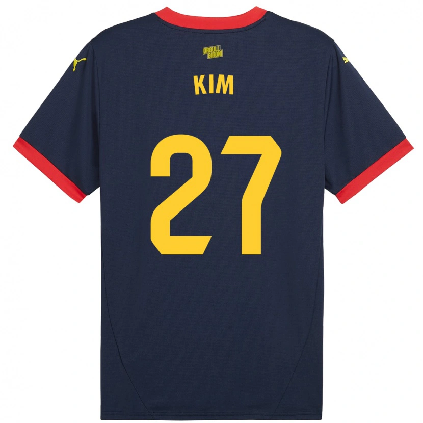 Danxen Herren Min-Su Kim #27 Marinerot Auswärtstrikot Trikot 2024/25 T-Shirt